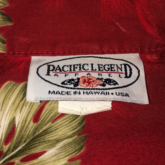 PACIFIC LEGEND Tropical Hawaiian Shirt XL - Picture 5 of 8